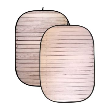 Caruba Foldable Background 150x200cm White Wood (8718485015540)