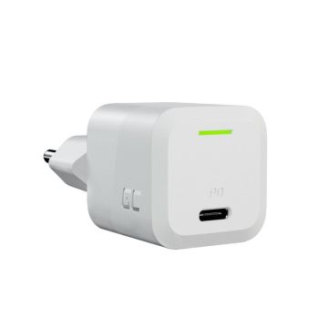 Green Cell Power Charger 33W GaN GC PowerGan for laptop, MacBook, Iphone, Tablet, Nintendo Switch – USB-C Power Delivery White (CHARGC06W)