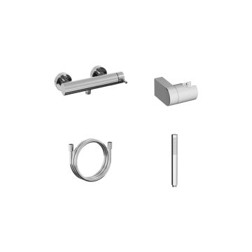 Ravak ES 032.10WV.+S Wall-mounted Shower Tap With Shower Set Chrome (X07S128)