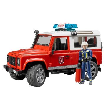 Bruder Land Rover Station Wagon Fire Department Vehicle Toy with Fireman (02596)