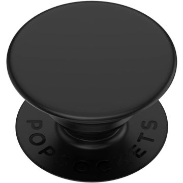 PopSockets PopGrip - Retractable Base and Grip for Smartphones and Tablets with Interchangeable Top - Black (800470)