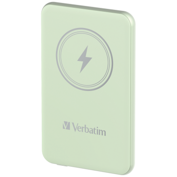 Verbatim Charge n Go Magnetic Power Bank 5000 mAh green