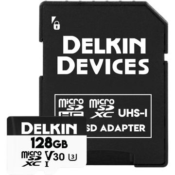 Delkin Devices Trail Cam Hyperspeed microSDXC 128GB Class 10 U3 V30 R100/W75 (DDMSDAHS128GB)