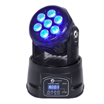 N-Gear Move Wash Light 7 Moving Head with Built-in Light Show