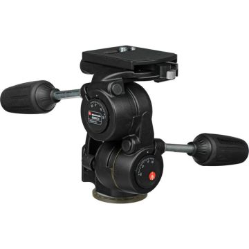 Manfrotto 3-Way Pan/Tilt Tripod Head With RC4 Quick Release Plate (808RC4)