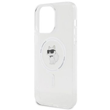 Karl Lagerfeld IML Choupette MagSafe Case for iPhone 15 Pro Max Transparent