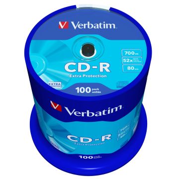 Verbatim CD‑R Discs 700 MB data storage (100‑pack)