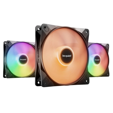 be quiet! Light Wings LX ARGB PWM High Speed Fan, Triple Pack - 120mm, black (BL124)