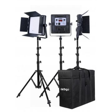 Ledgo 600CSC-3KIT Bi-Color Studio Kit (LG-600CSC 3KIT+T)