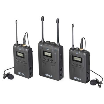 Boya BY-WM8 Dual Channel UHF Wireless Microphone System