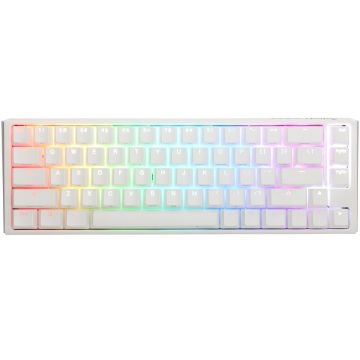 Ducky ONE 3 Classic Pure White SF 65% RGB Gaming Keyboard | Hot-Swap, US, MX Clear Switch