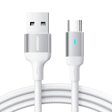Joyroom USB cable - micro USB 2.4A for fast charging and data transfer 1.2 m white (S-UM018A10)