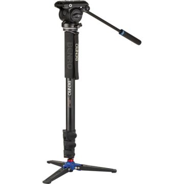 Benro S Pro A48F Classic Aluminum Monopod with S4PRO Head (A48FDS4PRO)