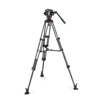 Manfrotto 504X Fluid Video Head with CF Twin Leg Tripod MS (MVK504XTWINMC)