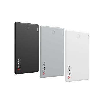 Verbatim My Finder Card Bluetooth Item Finder 3‑pack Black/Silver/White