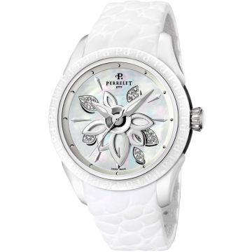 Perrelet Diamond Flower Ceramic Ladies Watch A2039.1