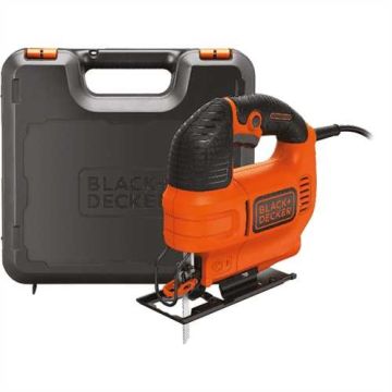 BLACK+DECKER 520W Variable Speed Compact Jigsaw with Blade and Kit Box (KS701EK)