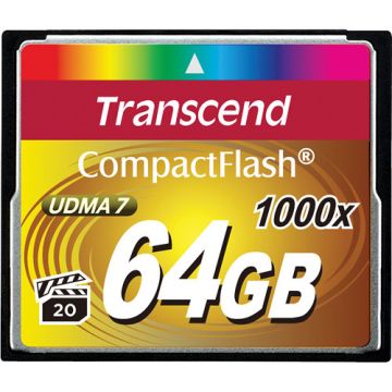 Transcend CompactFlash 64GB UDMA7 160/120 MB/s (TS64GCF1000)
