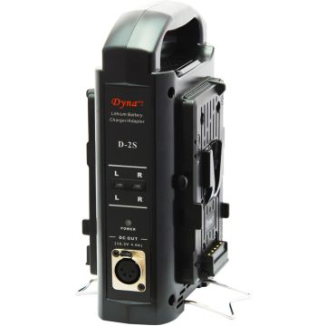Dynacore D-2S V-Mount Battery Charger 2-Channel with Adapter