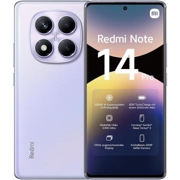Xiaomi Redmi Note 14 Pro 4G 8GB RAM 256GB Aurora Purple