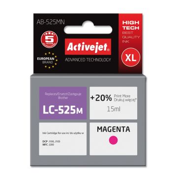 Activejet AB-525MN Brother LC525M replacement Supreme 15 ml magenta