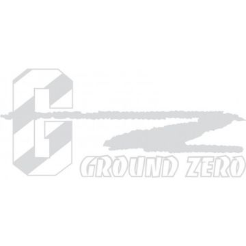 Ground Zero Sticker With Logo 470x187mm