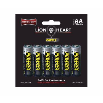 Rotolight Lionheart AA Rechargeable Batteries by Powerex PRO (6 pack) (RL-LION-AA)