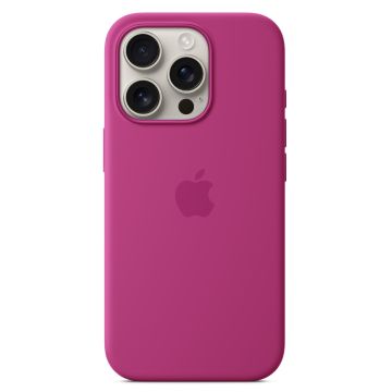 Apple iPhone 16 Pro Silicone Case with MagSafe Fuchsia MYYN3