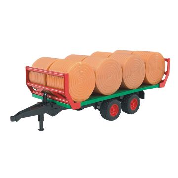 Bruder Bale Transport Trailer with 8 Round Bales (02220)