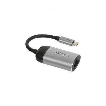 Verbatim USB‑C to Gigabit Ethernet Adapter (10 cm USB‑C Cable)