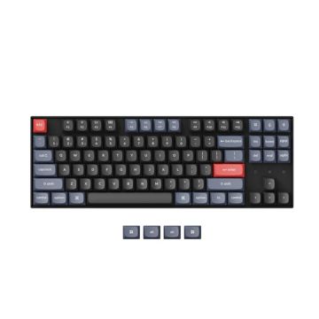 Keychron K8 Pro, TKL, Gateron G Pro Red Switch, Black, US (K8P-H1)