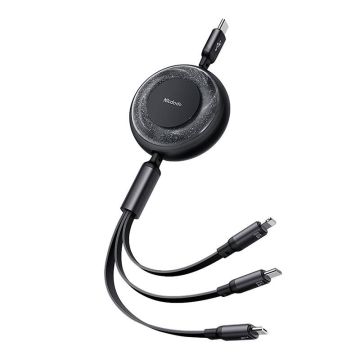 Mcdodo CA-5220 3in1 USB to USB-C, Lightning, Micro USB Cable, 1.2m Black