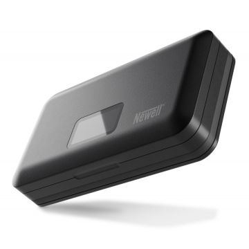 Newell LCD Dual-channel Charger with Power Bank and SD Card Reader for LP-E6 Batteries for Canon