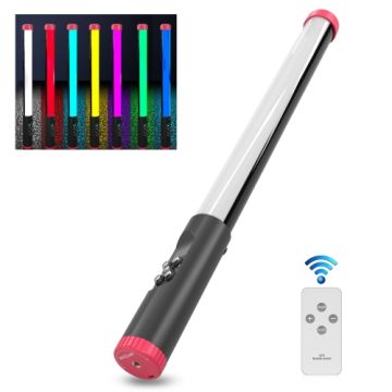 Puluz PU3550R RGB 114 LEDs Waterproof Photography Handheld Light Stick with Remote Control Red