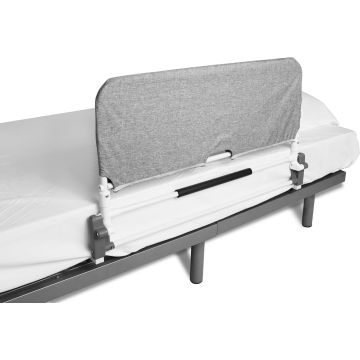 KMINA - Bed Rail, Fall Protection, Foldable (from 90 to 180 cm), Adjustable Standing Aid Bed for Seniors (1711)