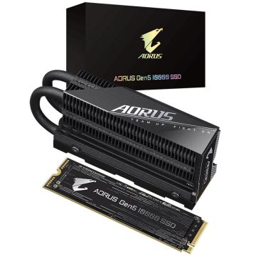 Gigabyte AORUS Gen5 10000S NVMe SSD, PCIe 5.0 M.2 Typ 2280 - 1 TB (AG510K1TB)