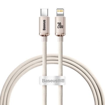 Baseus Crystal Shine cable USB-C to Lightning 20W 1.2m Pink (CAJY001304)