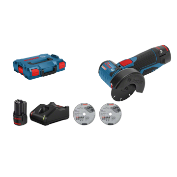 Bosch GWS 12V-76 V-EC, 2x3.0Ah L-Boxx (06019F200B)