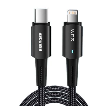 Essager EXCTL-CG01 USB-C to Lightning cable 20W 1m Black