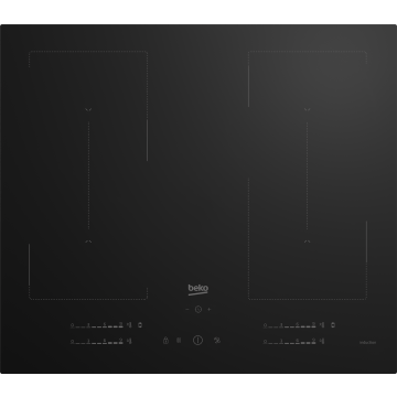 Beko HII64720QUF2T Induction Hob 4 Zones Black (HII64720QUF2T)