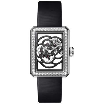 Chanel Premiere Camelia Skeleton 37mm Ladies Watch H5251
