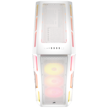 Corsair iCUE LINK 5000T LX PC case, Midi Tower, E-ATX, RGB, Tempered Glass - White (CC-9011299-WW)