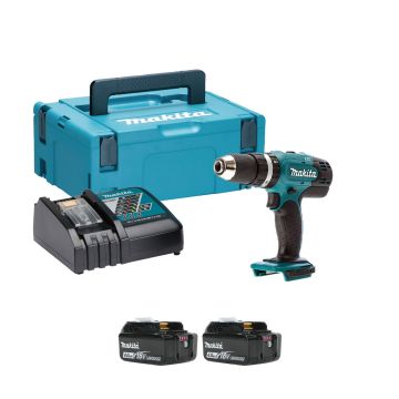 Makita DHP453 + 2pcs 4.0Ah + Makita DC18RC Battery Charger