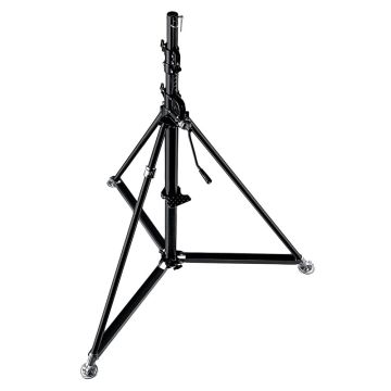 Manfrotto Black Stainless Steel Super Wind Up Stand (387XBU)