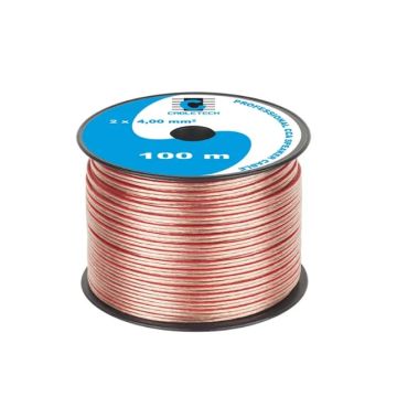 Cabletech Libox 2x4.00mm LB0048/KAB0361 Audio Cable 1m Transparent