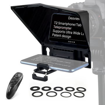 Desview T2 Teleprompter for Smartphone/Tablet/DSLR