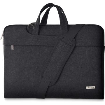 Voova Laptop Bag 15 15.6-16inch Notebook Shoulder Bag Carry Bag Notebook Bag Black