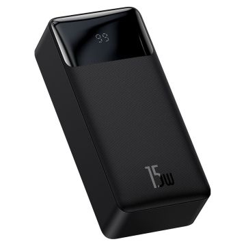 Baseus Bipow powerbank 30000mAh 2x USB / USB Type C / micro USB 15W Quick Charge AFC FCP black (PPDML-K01)