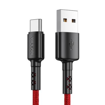 VFAN X02 USB to USB-C cable 3A 1.8m Red