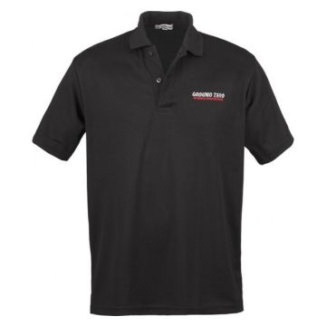 Ground Zero Black Polo Shirt GZ With Logo M